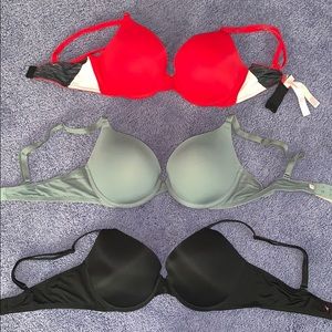Three VS “wear everywhere push up” bras! 34C